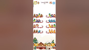 Birds sort colour gameplay to collect birds of same colour in a row #level231to233 @8BitGamesforyou