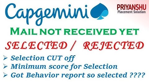 Capgemini All Doubts clear related to mail | Capgemini mail not received | When Capgemini send mail