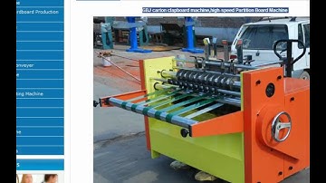 GBJ carton clapboard machine,high-speed Partition Board Machine