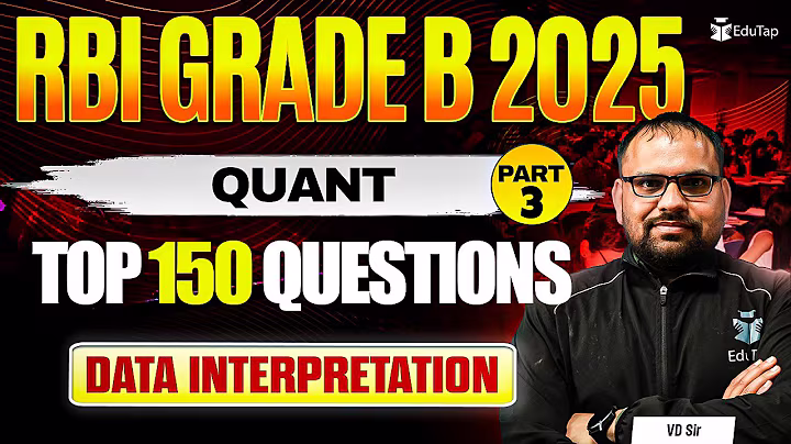 RBI Grade B Quant Free Classes 2025 | RBI Grade B Phase 1 MCQs/ Questions | RBI Exam Preparation