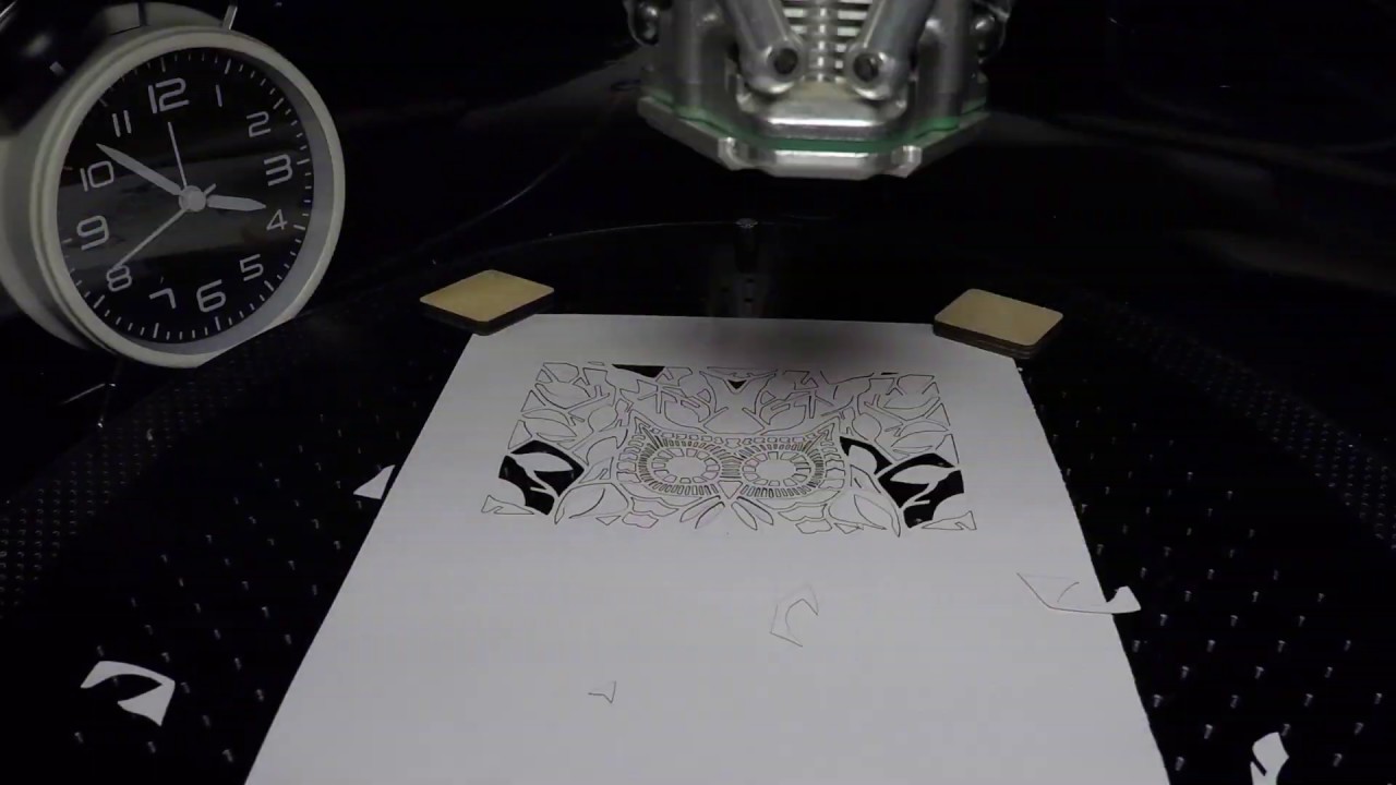 Supported Material Laser Cutting Paper YouTube