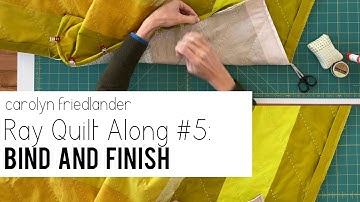 Ray Quilt Along 5 Bind and Finish with Carolyn Friedlander