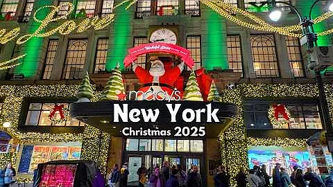 4K NYC Christmas Walk 🎄 Macy’s Best-Ever Holiday Windows 2025