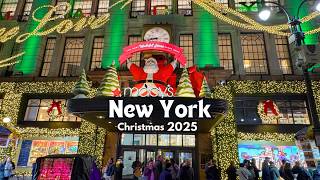 4K NYC Christmas Walk 🎄 Macy’s Finally Revealed Their Holiday Windows 2025