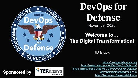 November 2020 DevOps for Defense - Digital Transformation