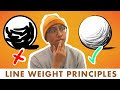 Understanding Line Weight in Your Line Work | Line Work Tutorial & Techniques in Procreate