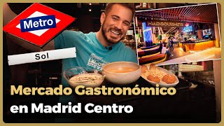 Probando MUCHÍSIMA COMIDA por el CENTRO de MADRID en un MERCADO GASTRONÓMICO!!