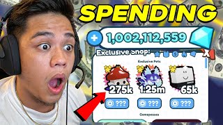 Pet Simulator X - SPENDING ONE BILLION GEMS for EXCLUSIVE PETS - Roblox