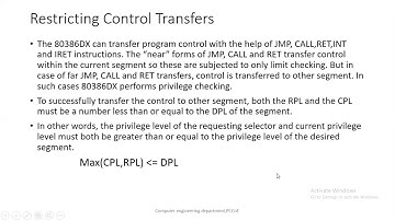 accessing data in code segment,restricting control transfers