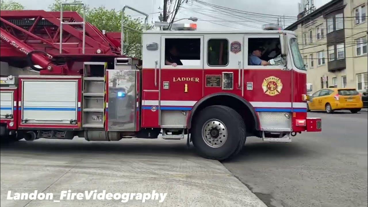City Of Paterson FD Ladder 1 Responding. YouTube