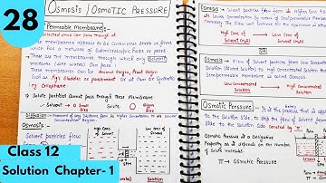 Osmosis| Osmotic Pressure| Colligative property| Solutions Chapter-1 Class12 Chemistry#neet #jee
