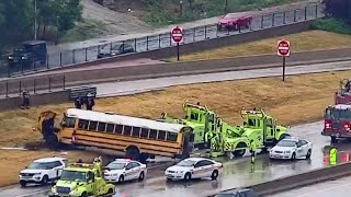 Dan Ryan school bus crash leaves five people injured