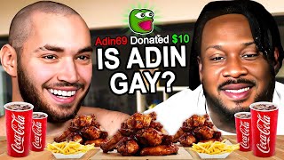 Adin & ANT get TROLLED by Chat.. (Mukbang)