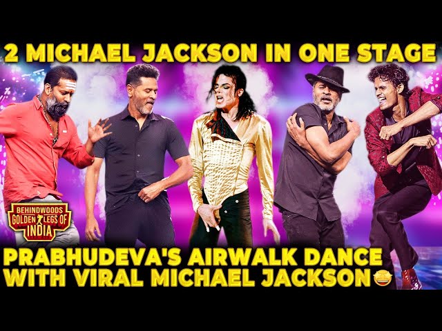 Prabhu Deva Vs Die Hard Fan😲 Epic Battle🔥Recreates Iconic Urvashi Urvashi Dance with Baba Jackson😍 class=