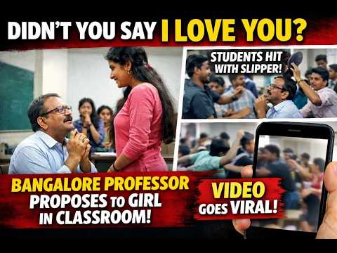 Didn't you say I LOVE YOU? Bangalore Professor propose to Girl in the classroom! | IDNews