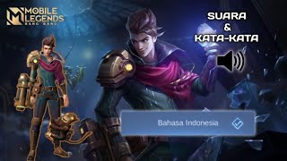 SUARA HERO MOBILE LEGENDS [ CLAUDE ] BAHASA INDONESIA