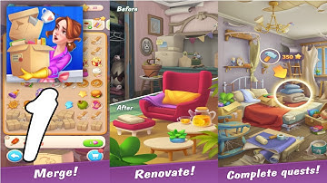 Merge Hotel Empire: Design Gameplay Walkthrough #1 (Android, IOS)