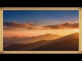 Mountain Sunset Painting Ambience 🌅 4K Relaxing Nature Scene | Warm Evening Glow (4 Hours)