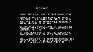 Apple Wars by Mark Cross — Apple II — Gameplay