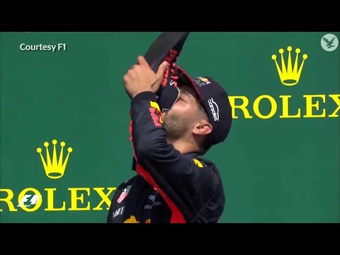 Daniel Ricciardo's 'shoey' compilation