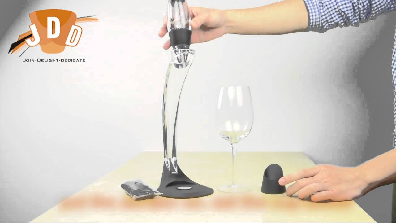 Magic Decanter Essential Red / White Wine Deluxe Aerator Tower Set