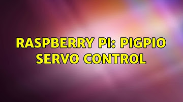 Raspberry Pi: pigpio servo control