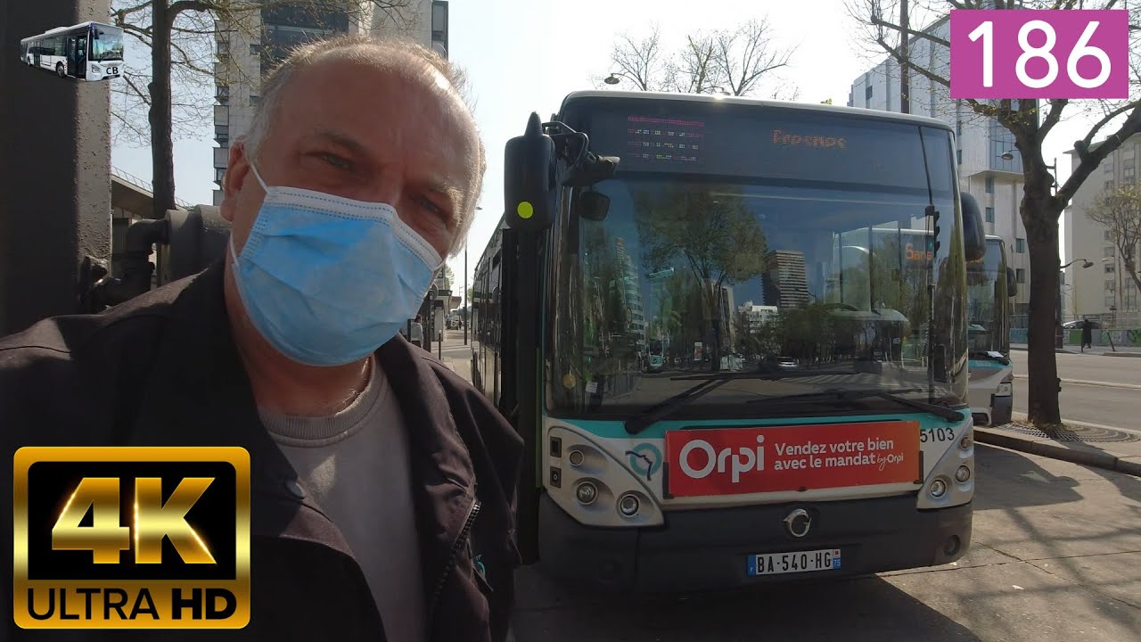 Bus 186 - Porte d'Italie - Fresnes Rond Point Roosevelt