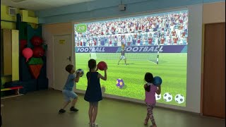 Interactive sports games for children. Football, basketball, hockey, darts and others. Magicdynamics