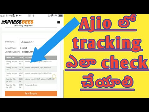 How to check tracking order in ajio app / how to track order on ajio in telugu