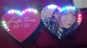 led trái tim cùng tên ngày sinh nhật bạn gái