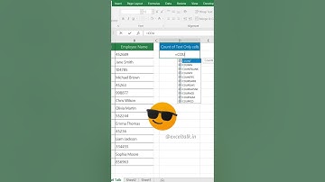 How to count cells that contain text in Excel #excelspreadsheettips #excelfunctions #googlesheets