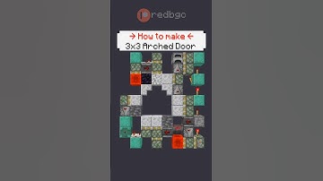 Simple Tutorial 3x3 Arved Door in #Minecraft! #redstone #minecraftmemes #gaming #shorts