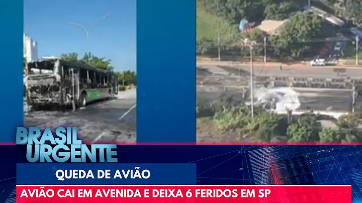 Avião cai em avenida e deixa 6 feridos em SP | Brasil Urgente