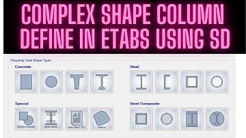 Custom Concrete Shape making using ETABS Section Designer || Complex Shape Column Define by SD ||