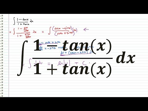 The Integral Of 1 Tanx 1 Tanx Youtube