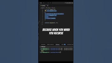 Recursion in JavaScript - Recursion pt.1 #shorts #coding #programming #javascript #developer #learn