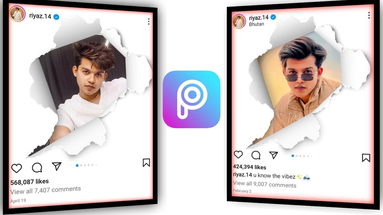 Instagram 3D Paper Tron Photo Editing In Picsart | Picsart 3D Instagram ...