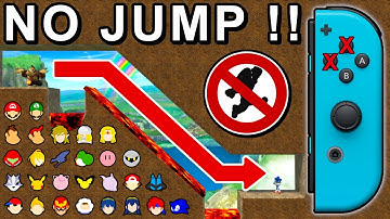 Who Can Fall Down The Pit WITHOUT Jumping ? - Super Smash Bros. Ultimate