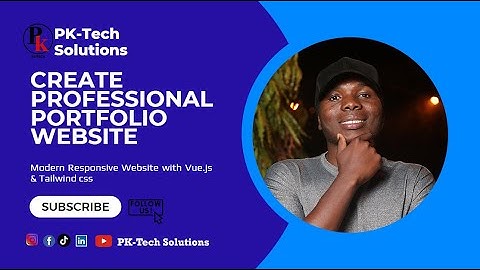 Creating a Modern Responsive Website Portfolio with Vue.js and Tailwind CSS || Demo project