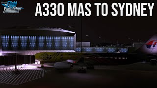 KLIA TO SYDNEY A330 MAS AIRLINES | MFS MALAYSIA 2023