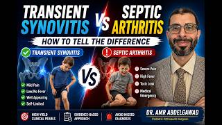 Septic arthritis vs transient synovitis of the hip joint