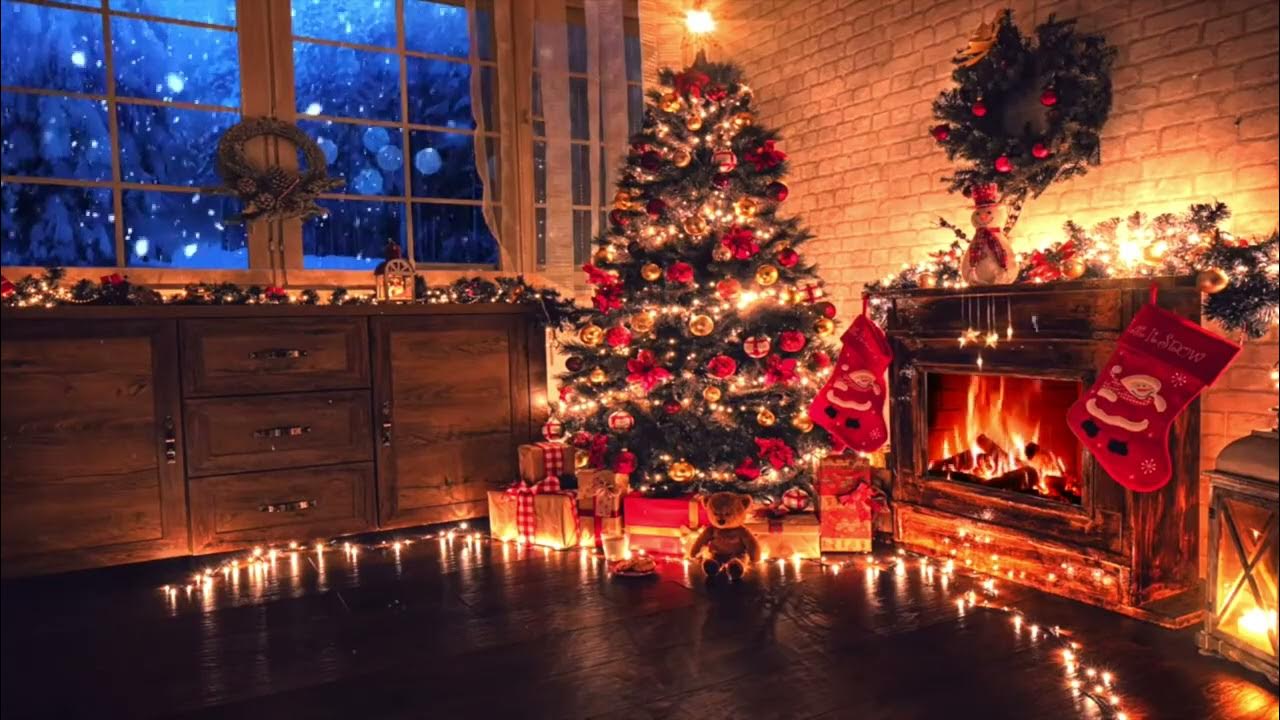 fireplace christmas music /Kaminfeuer Weihnachten / Weihnachtsmusik ...