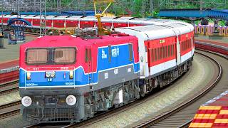 TRAIN CROSSING HIGH SPEED IN RAIL STATION | BUMPY RAILROAD | Train Simulator | Railwork | NTG GAMING screenshot 4