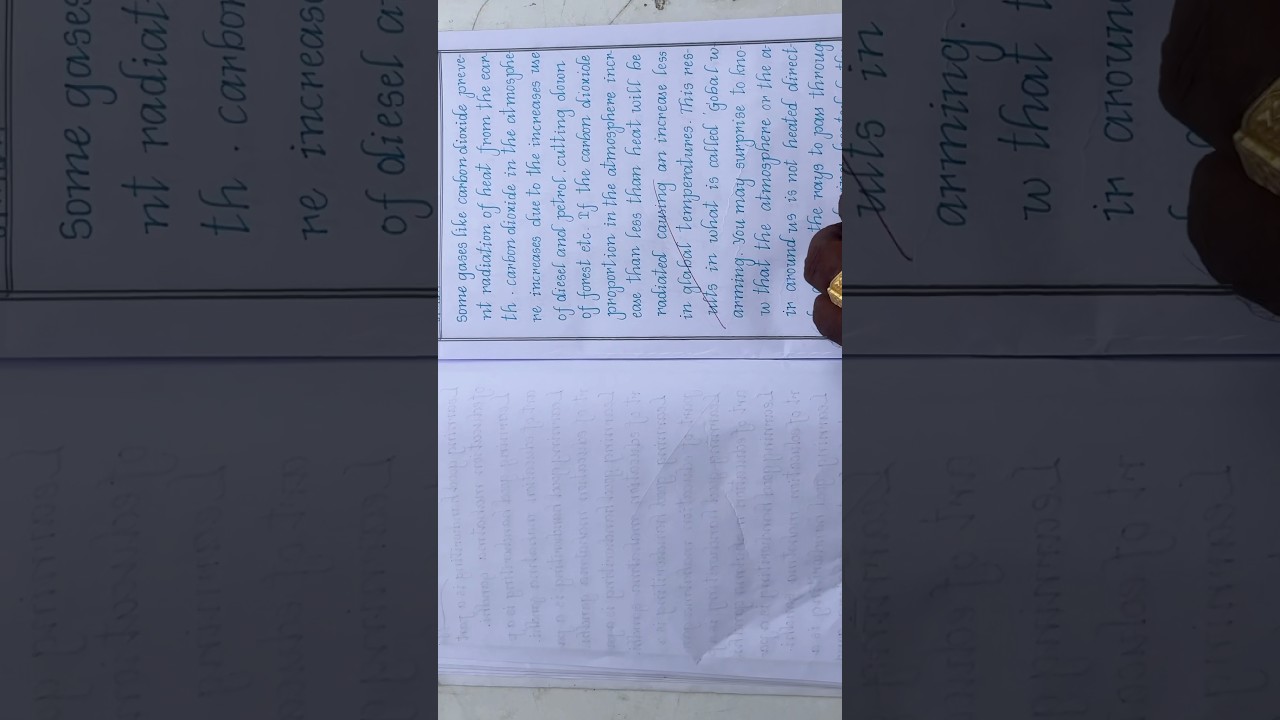 Handwriting practice