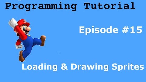 "Java Programming Tutorial" | "Super Mario Game" #15 | Drawing Sprites