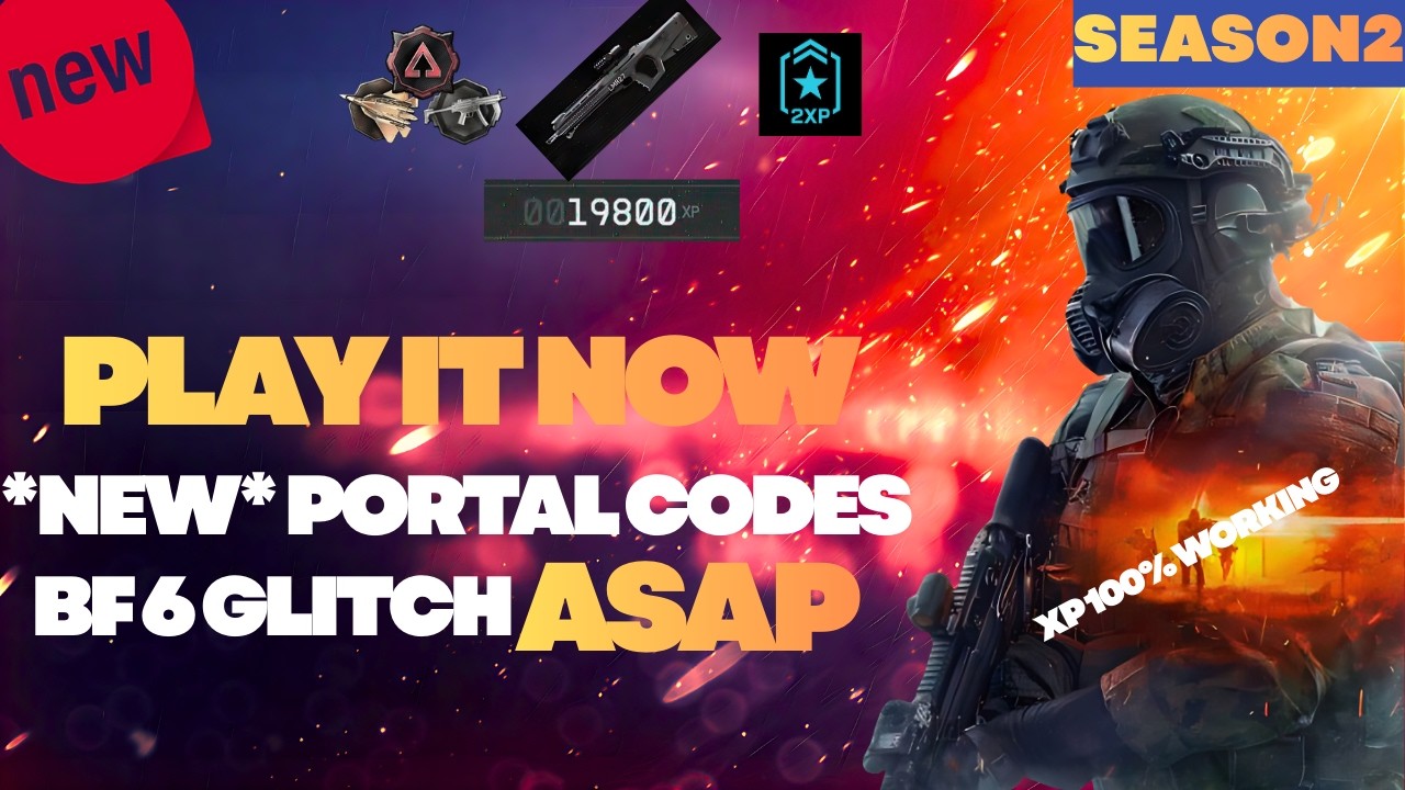 SEASON 2 BF6 *NEW* WEAPONS XP PORTAL CODES!BF6 XP GLITCHES(NEW XP ...
