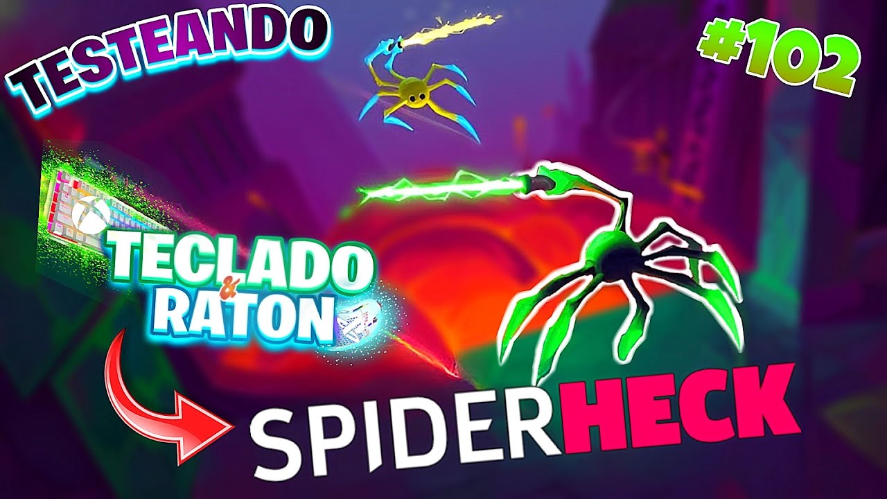 Testeando *SpiderHeck* con TECLADO Y RATON en CONSOLA (xbox, ps) 🖱⌨️ ...