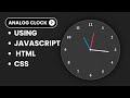 Create analog clock using html css and javascript in Hindi - become future star