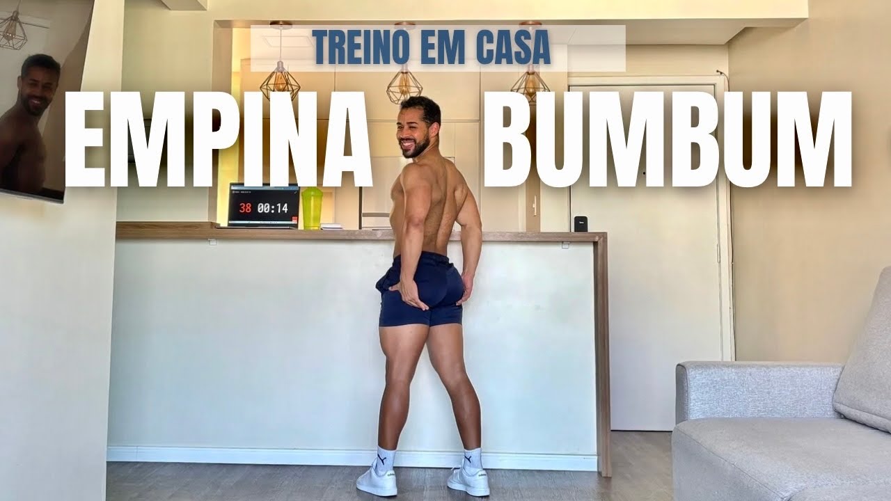 Treino em CASA EMPINA BUMBUM - sem equipamentos