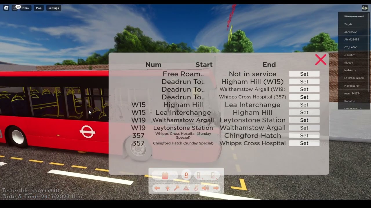 Roblox London & East Bus Simulator | Full Journey on Bus Route W11